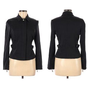 Isaac Mizrahi Jacket Blazer Black Size 6
